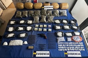 Detienen a cuatro sujetos e incautan $ 61 millones en droga en Huechuraba