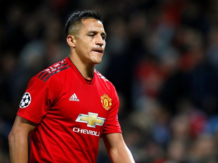 Alexis Sánchez, en el Manchester United.
