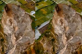 Un enorme socavón de más de tres hectáreas amenaza a comunidades en Indonesia