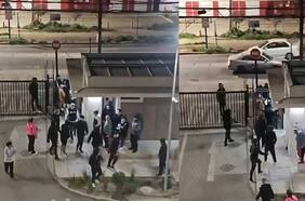 Imágenes sensibles: turba irrumpe en condominio en San Bernardo y disparan a padre e hijo