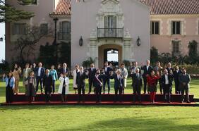Presidente Boric encabeza foto oficial junto a su gabinete en Cerro Castillo en antesala de última Cuenta Pública