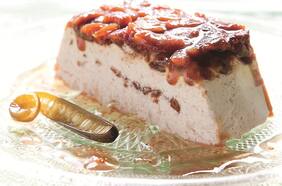 Semifrío de cochayuyos y harina tostada