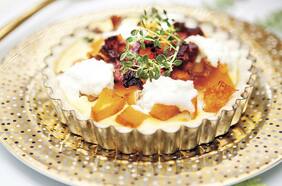 Quiches de zapallo, tocino y ricotta