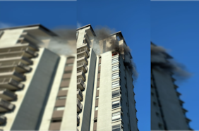 Controlan incendio que obligó a evacuar a 150 residentes de edificio del centro de Santiago: fuego inició en el piso 18