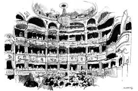 Con exposición de ilustraciones y visita guiada el Teatro Municipal de Santiago festeja sus 166 años