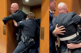 Veterano de la Armada de EE.UU. fue expulsado del Capitolio por protestar contra el conflicto en Medio Oriente