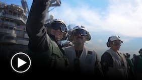 Así fue la visita del Presidente Kast al portaaviones nuclear “USS Nimitz” de EE.UU.