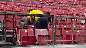 Reparación en marcha: la U publica los arreglos en el Estadio Nacional tras desmanes del debut ante Audax Italiano