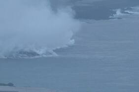 Así fue la llegada de la lava al océano en La Palma