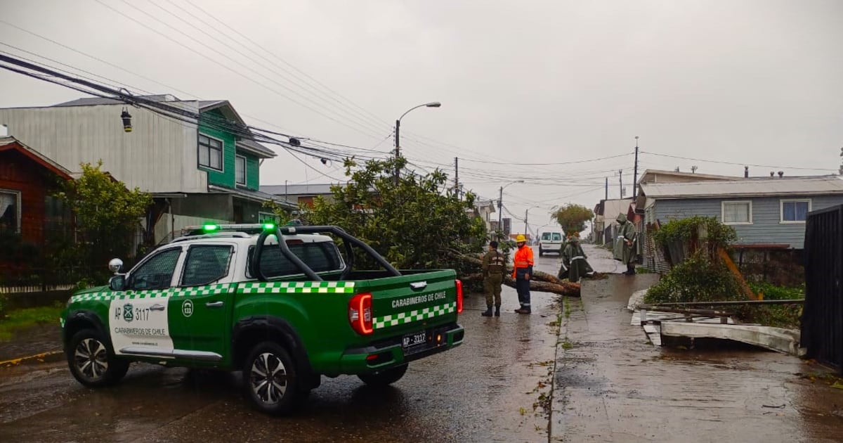 El sistema frontal en el sur de Chile: daños visibles y debates sobre la gestión de emergencias