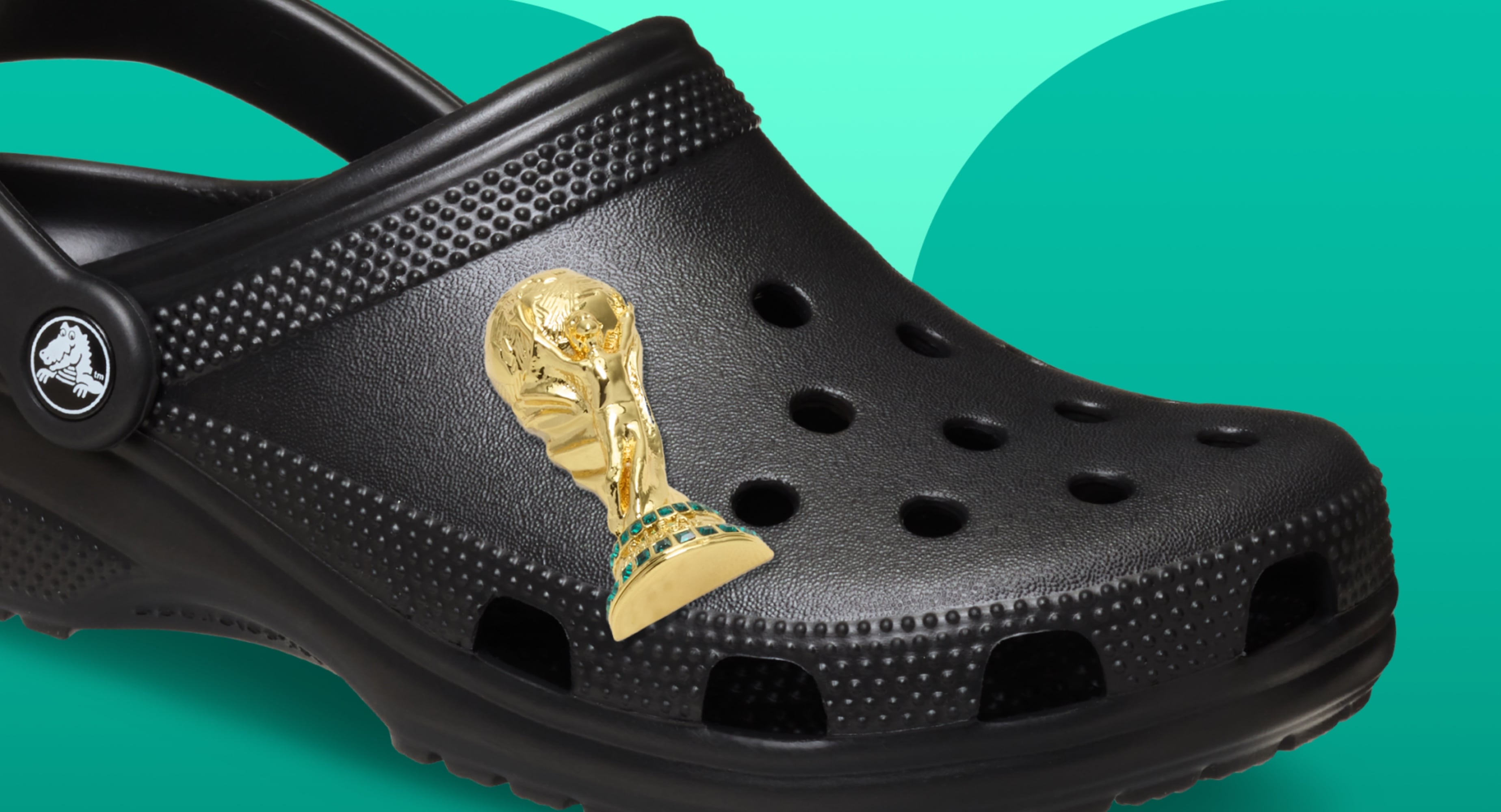 Con oro de 14 quilates y cristales Swarovski: cómo es la pieza de personalización que Crocs diseñó para el Mundial 2026