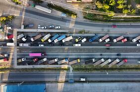 Galería | El paro de los camioneros por rebajas en el precio de los combustibles y seguridad en carreteras