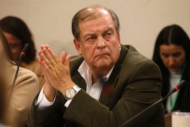 El presidente del Directorio de Televisión Nacional de Chile, Francisco Vidal, durante sesión de la comisión de Cultura de la Cámara de Diputados.
