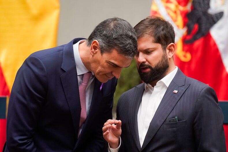 DECLARACION CONJUNTA PRESIDENTE DE ESPAÑA PEDRO SANCHEZ Y PRESIDENTE DE CHILE GABRIEL BORIC