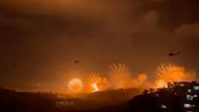 Videos: los registros del ataque de EE.UU. sobre varias zonas en Venezuela