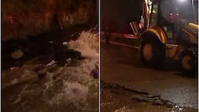 Lluvias provocan desprendimiento de asfalto en ruta que une Pirque y Puente Alto