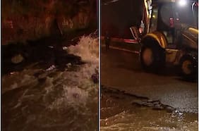 Lluvias provocan desprendimiento de asfalto en ruta que une Pirque y Puente Alto