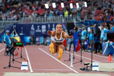 Rocío Muñoz participando de los Juegos Panamericanos.