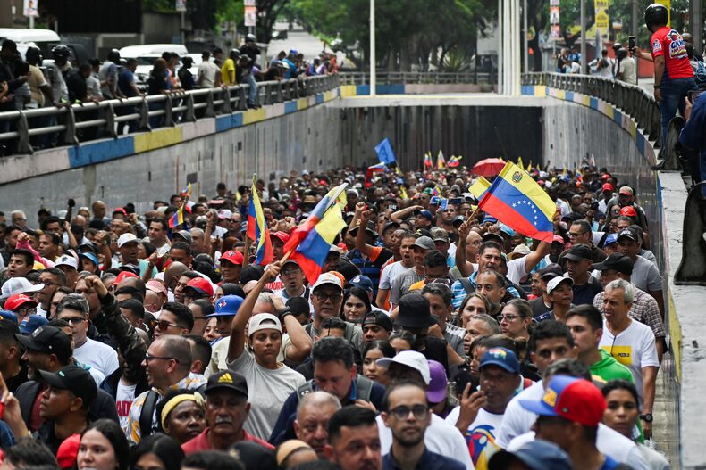Protests in Caracas, Venezuela