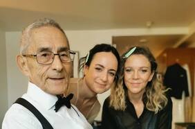 Maite Alberdi y El Agente Topo en camino a la alfombra roja de los Oscar