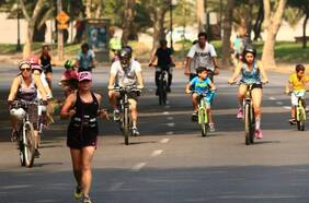 Mi panorama: tomarse la calle en bici un domingo en la mañana
