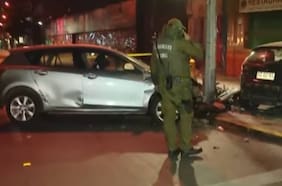 Conductor se da a la fuga tras colisión múltiple en San Joaquín: hay al menos cuatro afectados