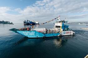 Gasco inaugura primer barco para distribuir gas licuado en Chile
