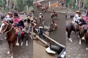 Violenta pelea en un rodeo termina con tres jinetes detenidos en San Vicente