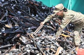 Destrucción de armas incautadas o entregadas voluntariamente aumentó un 28% en comparación con 2021