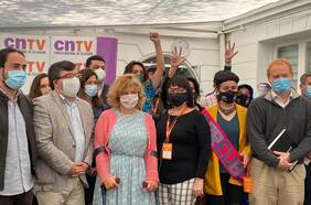 CNTV recibe material audiovisual para franja por plebiscito y Parot destaca que organizaciones sociales dispondrán de “un tercio” del tiempo de partidos y comandos