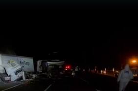 Colisión múltiple en Ruta 5 Norte en Ovalle deja dos personas fallecidas y 19 heridas