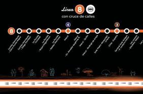 Cuáles serán las primeras estaciones que entrarán en funcionamiento en la Línea 8 de Metro