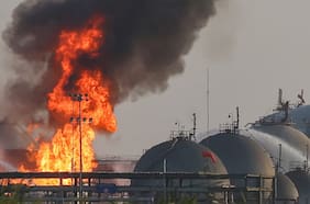 Hutíes de Yemen reivindican ataque a las instalaciones de Aramco en la capital de Arabia Saudita