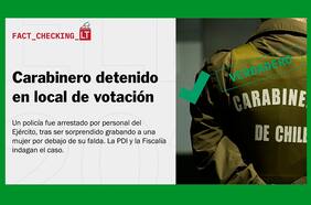 Carabinero detenido en local de votación