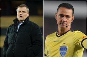 Técnico de Peñarol culpa al árbitro Wilmar Roldán de la eliminación en la Copa Libertadores