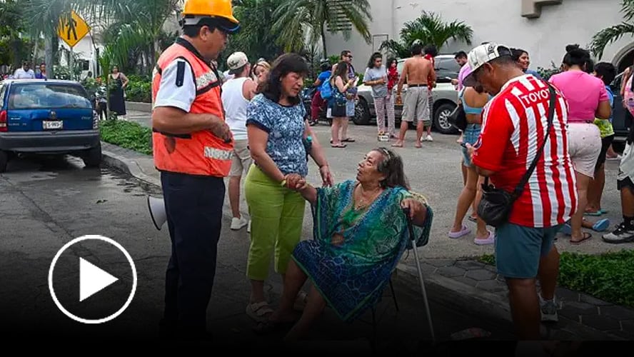 Los videos del fuerte sismo que afectó a México