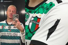Rapero Macklemore reaparece posando con la camiseta de Palestino