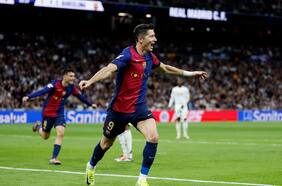 Se adelanta el Barcelona en dos minutos: el fugaz doblete de Robert Lewandowski que golpea al Real Madrid en El Clásico