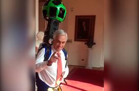 Los memes del paseo con la mochila de Street View de Sebastián Piñera