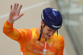 Harrie Lavreysen agiganta su leyenda en Chile y suma su decimonovena medalla de oro en el Mundial de Ciclismo de Pista