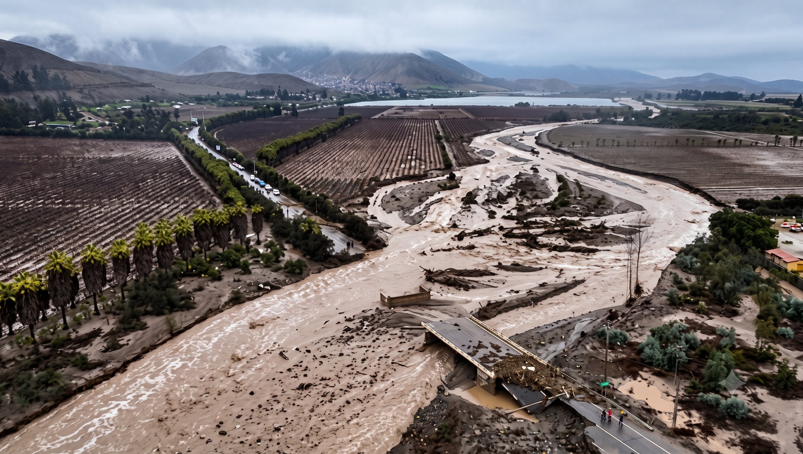 Emergencia en la industria del pisco: temporal detiene operaciones y deja graves daños en infraestructura de riego