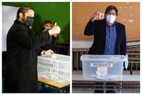 Candidatos de Apruebo Dignidad emiten su voto: Boric dice que “podemos dar la sorpresa” y Jadue asegura que “vamos a tener un tremendo triunfo”