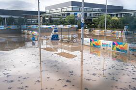 Academia de Rafael Nadal queda inutilizable tras la peor tormenta del siglo en Mallorca