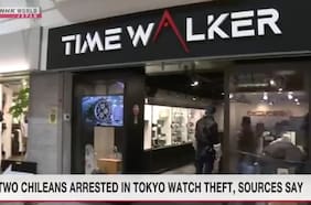 Detienen a dos chilenos en Japón por robo de relojes de lujo avaluados en 1,25 millones de dólares