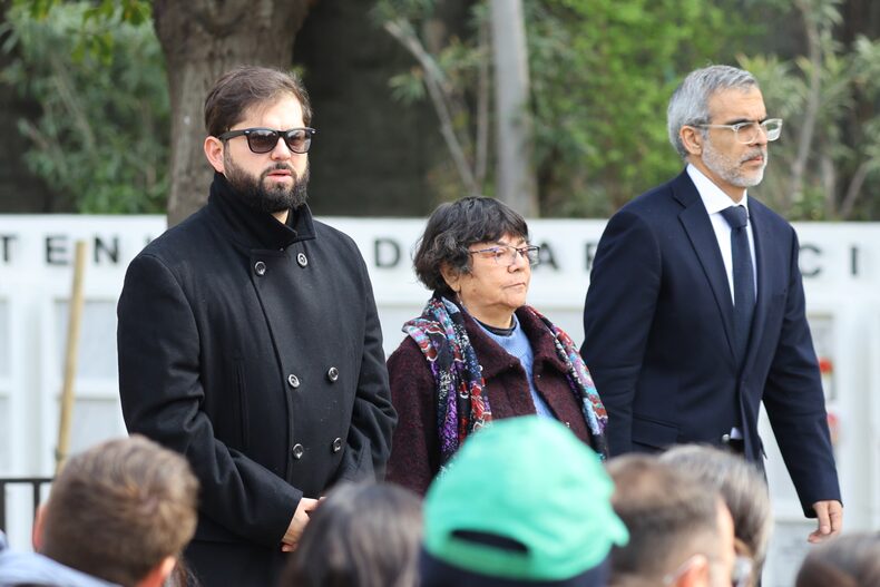 Presidente Boric participa de la ceremonia del dia internacional del detenido desaparecido