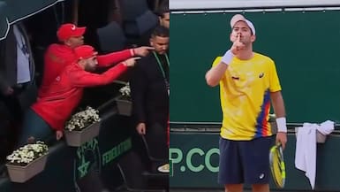 Pidió silencio y le llegaron botellazos: la serie entre Marruecos y Colombia en Copa Davis termina en escándalo
