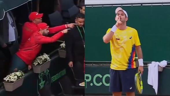Pidió silencio y le llegaron botellazos: la serie entre Marruecos y Colombia en Copa Davis termina en escándalo