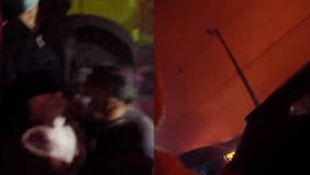 Entre las llamas: Así fue el angustiante rescate de dos mellizas en medio del incendio en Penco