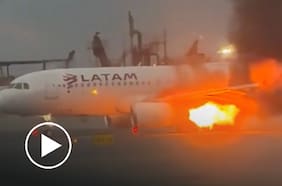Pánico dentro del avión: ala de aeronave se incendia antes de despegar en aeropuerto de Perú