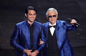 Del Festival de Viña a los Oscar: Andrea y Matteo Bocelli se lucen cantando en el In Memoriam